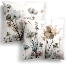 Capas de travesseiro Qesonoo Flower 45x45cm Conjunto de 2 poliéster Capas de travesseiro Qesonoo Flower 45x45cm Conjunto de 2 poliéster