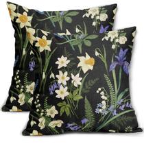 Capas de travesseiro sorfbliss Spring Floral 50x50cm Conjunto de 2