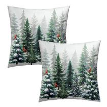 Capas de travesseiro Sweetshow Winter Watercolor Snowflake 60x60cm Capas de travesseiro Sweetshow Winter Watercolor Snowflake 60x60cm