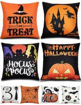 Capas de travesseiro TOYPOPOR Halloween Decor 45x45cm Conjunto de 4