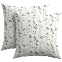 Capas de travesseiro Trongr Sage Green Spring 55x55cm Conjunto de 2