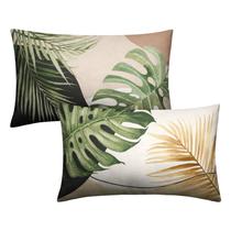 Capas de travesseiro Wnoesat Summer Tropical Leaf 30x50cm Conjunto de 2
