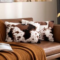 Capas de travesseiro Woaboy Luxury Faux Fur 30x50cm Pacote com 2