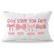 Capas de travesseiro YeiHe Pink Bow Coquette Christian 30x50cm Capas de travesseiro YeiHe Pink Bow Coquette Christian 30x50cm