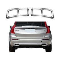 Capas De Tubo De Escape Duplo Em Aço Inoxidável Para Volvo XC90 S90 XC60 2014-2019, 2 Peças Capas De Tubo De Escape Duplo Em Aço Inoxidável Para Volvo XC90 S90 XC60 2014-2019, 2 Peças