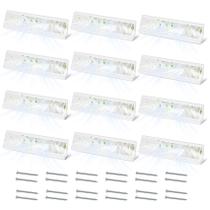 Capas de ventilação Base-Board Register Aremae, 18 polegadas, pacote com 12, brancas