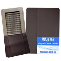 Capas de ventilação magnéticas SEAL360, pacote com 3, 14 x 5,5 cm, marrons Capas de ventilação magnéticas SEAL360, pacote com 3, 14 x 5,5 cm, marrons