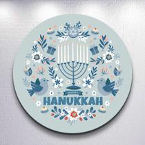 Capas Decoração Luzes Hanukkah Cultura Festa Menorá Sublimadas Painel Tradição 150x150 50x50