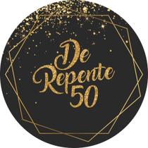 Capas Decoração Painel Festa Redondo 50 Tão Niver 50 Anos