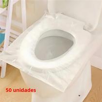 Capas Descartáveis para Assento Sanitário - 50 Unidades - Antiderrapantes e à Prova D'Água