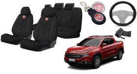 Capas Design Premium Toro 2016-2023 + Capa Volante + Chaveiro - Kit