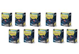 Capas Dragon Shield Matte Black, 10 pacotes (total de 1000) Capas Dragon Shield Matte Black, 10 pacotes (total de 1000)