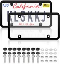 Capas e molduras de matrículas KLSKKJ Clear, pacote com 2