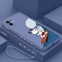 Capas Engraçadas de Desenhos Animados Snoopy para Samsung A54, A34, A73, A53, A33, A23, A14, A13, A72 e A52