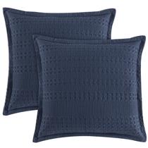 Capas Euro Sham PHF 100% algodão com babados e tecido waffle x26 cm
