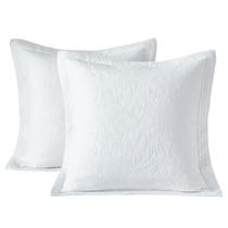 Capas Euro Sham WINLIFE 100% algodão 66x66cm, pacote com 2 unidades, brancas