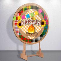 Capas Festa Junina Arraial Julina Painel Redondo Sublimada Tamanhos Diversos Grande e Mini Trio Cili