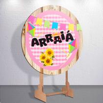 Capas Festa Junina Arraial Julina Painel Redondo Sublimada Tamanhos Diversos Grande e Mini Trio Cili