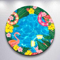 Capas Festa Na Piscina Pool Painel Redondo Grande ou Mini Estampa Colorida Capas Festa Na Piscina Pool Painel Redondo Grande ou Mini Estampa Colorida
