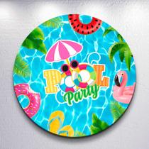 Capas Festa Na Piscina Pool Painel Redondo Grande ou Mini Estampa Colorida Capas Festa Na Piscina Pool Painel Redondo Grande ou Mini Estampa Colorida