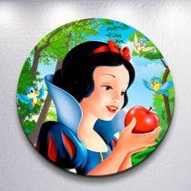 Capas Festa Redondo 150x150 Sublimadas Princesa Da Neve Grande Painel Mini 50x50 Decoração