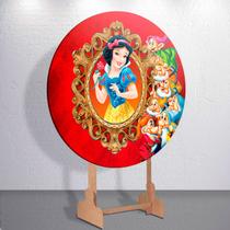 Capas Festa Redondo 150x150 Sublimadas Princesa Da Neve Grande Painel Mini 50x50 Decoração