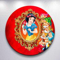 Capas Festa Redondo 150x150 Sublimadas Princesa Da Neve Grande Painel Mini 50x50 Decoração