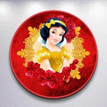 Capas Festa Redondo 150x150 Sublimadas Princesa Da Neve Grande Painel Mini 50x50 Decoração