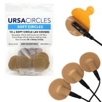 Capas flexíveis URSA Soft Circles para microfones Lavalier (15x + 30x)