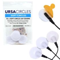 Capas flexíveis URSA Soft Circles para microfones Lavalier (brancas)