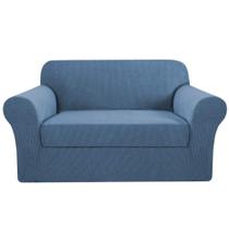 Capas H.VERSAILTEX Loveseat com 2 almofadas Dusty Blue