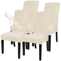 Capas impermeáveis para cadeiras de jantar Searchi, conjunto de 4 folhas bege Capas impermeáveis para cadeiras de jantar Searchi, conjunto de 4 folhas bege