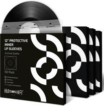 Capas internas para discos de vinil Hudson Hi-Fi AntiStatic, pacote com 50