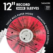 Capas internas para discos de vinil TAKMORK 12, antiestáticas, 100 unidades