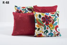 Capas Jacquard para Almofada Kit 4 Peças 48 Capas Jacquard para Almofada Kit 4 Peças 48