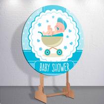 Capas Mini 150x150 50x50 Sublimada Redondo Painel Baby Shower Festa Delicada Decoração Mimo Fofo