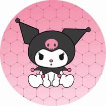 Capas Mini Painel Redondo Veste Facil Decoração Mesa Kuromi My Melodi