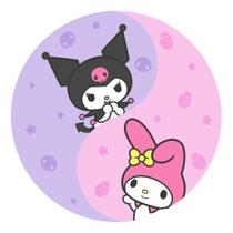 Capas Mini Painel Redondo Veste Facil Decoração Mesa Kuromi My Melodi