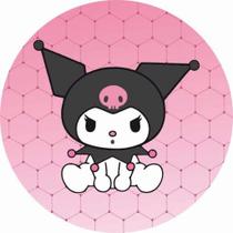 Capas Mini Painel Redondo Veste Facil Decoração Mesa Kuromi My Melodi