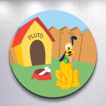 Capas p/ Painel Festa Infantil Pateta Dog Cachorro Painel Redondo Grande ou Mini Estampa Colorida