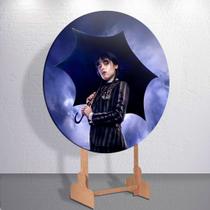 Capas p/ Painel Redondo Festa Infantil Adams Vandinha Família Sombria Estampa Veste Fácil Tamanhos M Capas p/ Painel Redondo Festa Infantil Adams Vandinha Família Sombria Estampa Veste Fácil Tamanhos M