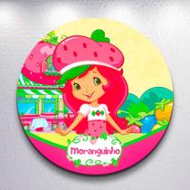 Capas p/ Painel Redondo Moranguinha Desenho Capa Sublimada de Festa Tamanho Grande ou Mini Decoração