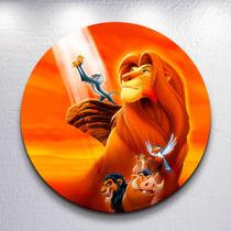 Capas Painel Estampa Desenho Simba Leão Rei Redondo Grande ou Mini Estampa Colorida Capas Painel Estampa Desenho Simba Leão Rei Redondo Grande ou Mini Estampa Colorida