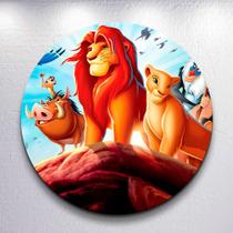 Capas Painel Estampa Desenho Simba Leão Rei Redondo Grande ou Mini Estampa Colorida Capas Painel Estampa Desenho Simba Leão Rei Redondo Grande ou Mini Estampa Colorida