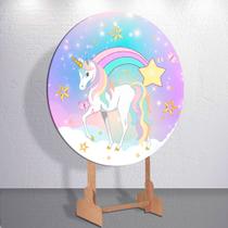 Capas Painel Sublimadas Redondo Para Festa Infantil Estilo Unicórnio Mágico E Pónei Veste Fácil Tama Capas Painel Sublimadas Redondo Para Festa Infantil Estilo Unicórnio Mágico E Pónei Veste Fácil Tama