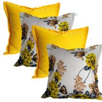 Capas Para Almofada 4 Peças 43x43 Floral 2371