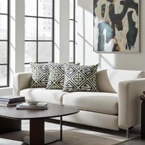 Capas para Almofadas 40x40 Estampa Geométrica Vanguarda Cor Verde Conjunto 3 Peças Nallu Decor Capas para Almofadas 40x40 Estampa Geométrica Vanguarda Cor Verde Conjunto 3 Peças Nallu Decor