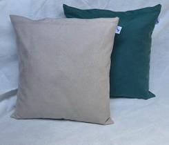 Capas para Almofadas 50x50cm em Suede - Kit com 4unidades