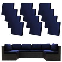Capas para almofadas BIETYONE 12 peças azul-marinho elásticas Capas para almofadas BIETYONE 12 peças azul-marinho elásticas