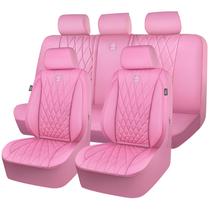 Capas para Banco de Carro CAR PASS Luxo em Couro Rosa Capas para Banco de Carro CAR PASS Luxo em Couro Rosa